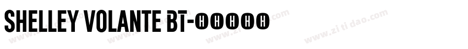 Shelley Volante BT字体转换